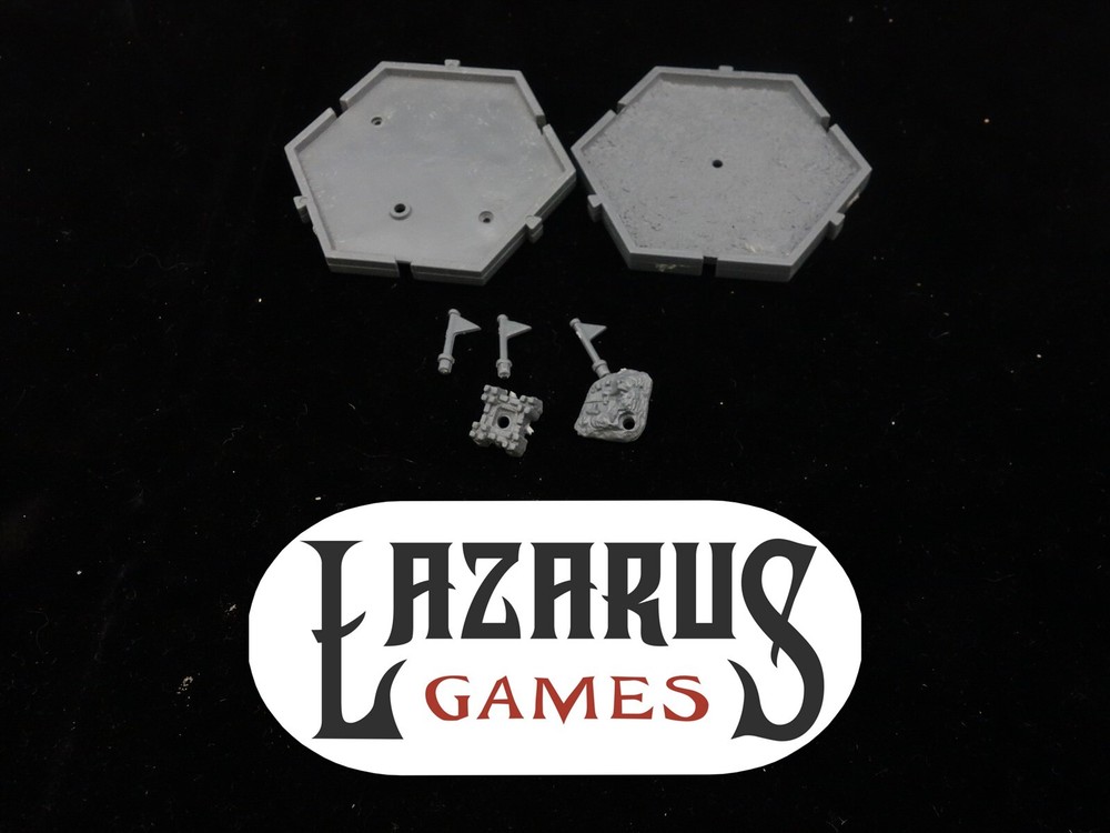 Warhammer Fantasy "Oldhammer" - 2 Mighty Empire Tiles w/ bits (oop plastic)
