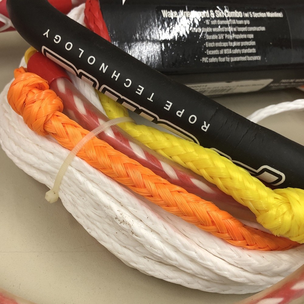 Proline Wake, Kneeboard, Ski Combo Rope With 5 Section Mainline - NEW