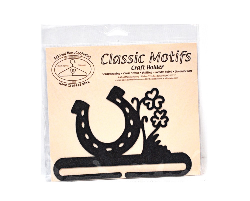 Classic Motifs Luck 6 Inch Charcoal Split Bottom Craft Holder