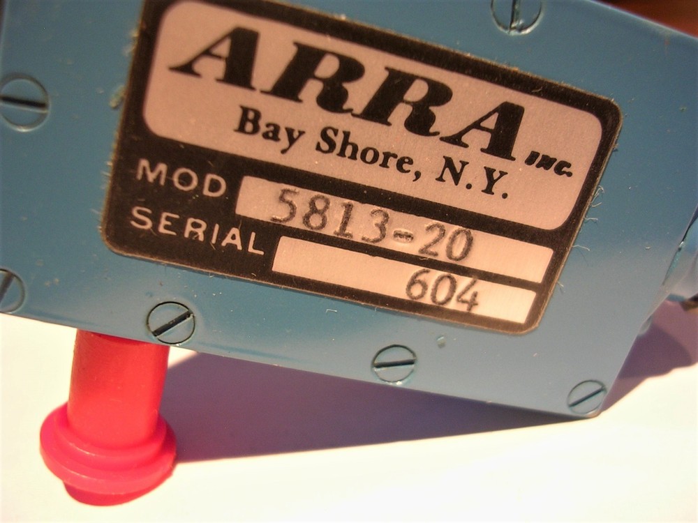 NEW (NOS) ARRA INC. VARIABLE RF ATTENUATOR 4-8 GHz MODEL 5813-20