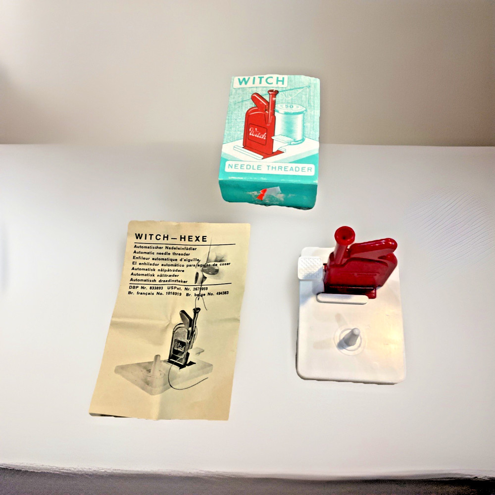 Vintage Witch Automatic Needle Threader, Original Box, Made in West Germany.