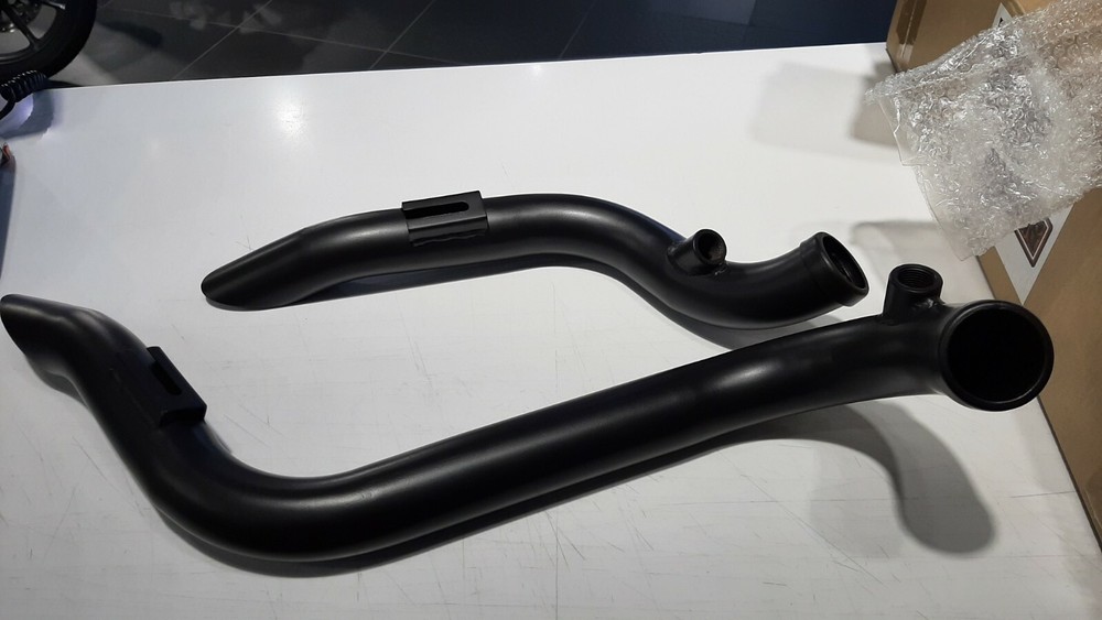 95312 BLACK DOWN DRAFT DRAG PIPES XL 86-ON SET