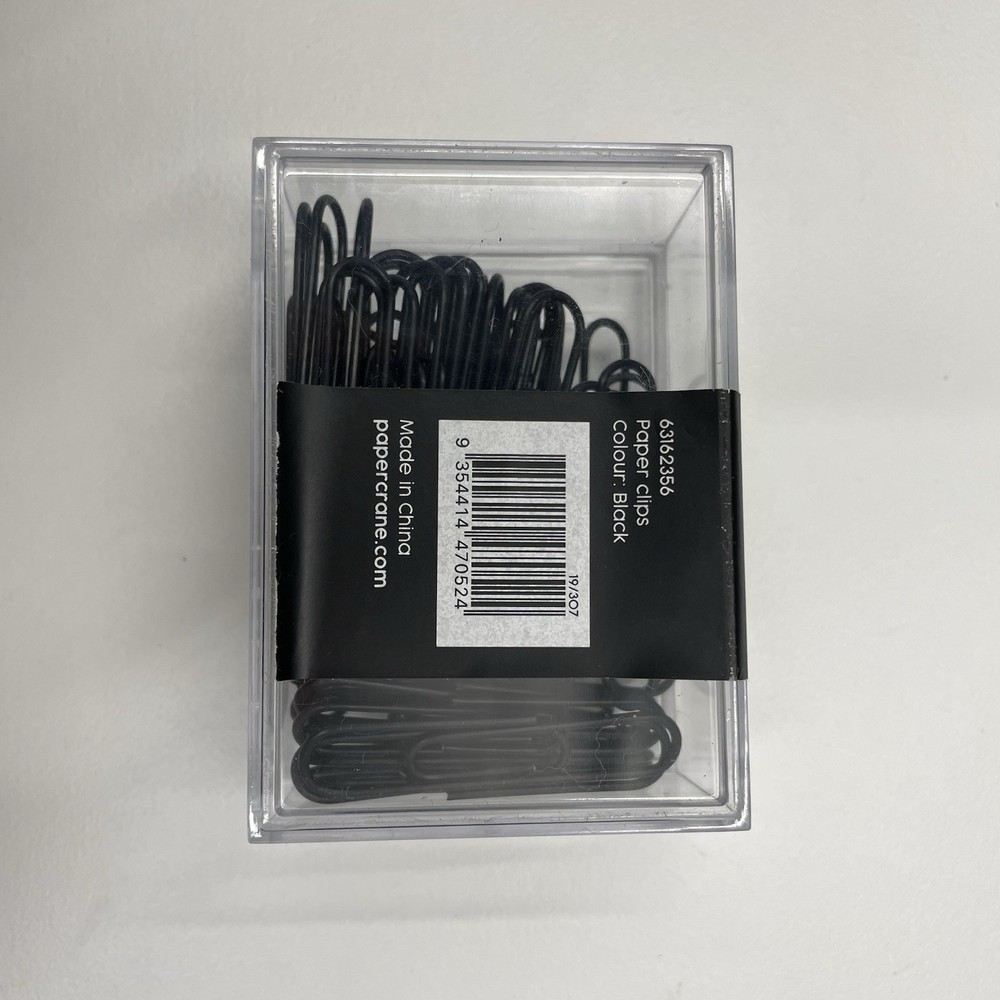 3 boxes of 70 paper clips 210 total New in clear solid plastic boxes sealed