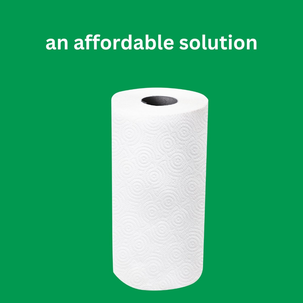 2-Ply Flex-Sheets Paper Towels, 12 Basics Rolls = 32 Regular Rolls, Everyday ...
