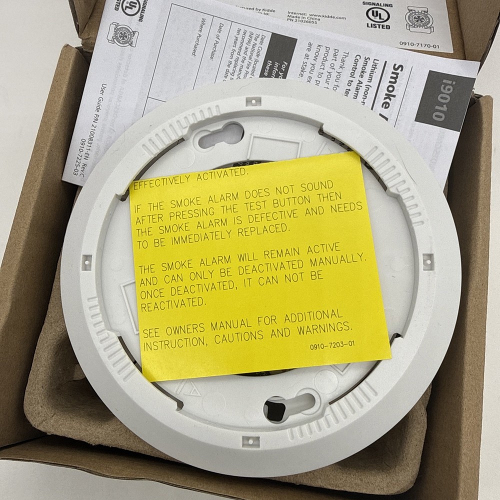 Kidde Pi9010 Smoke Detector Alarm Led Indicators replacement Alert ￼