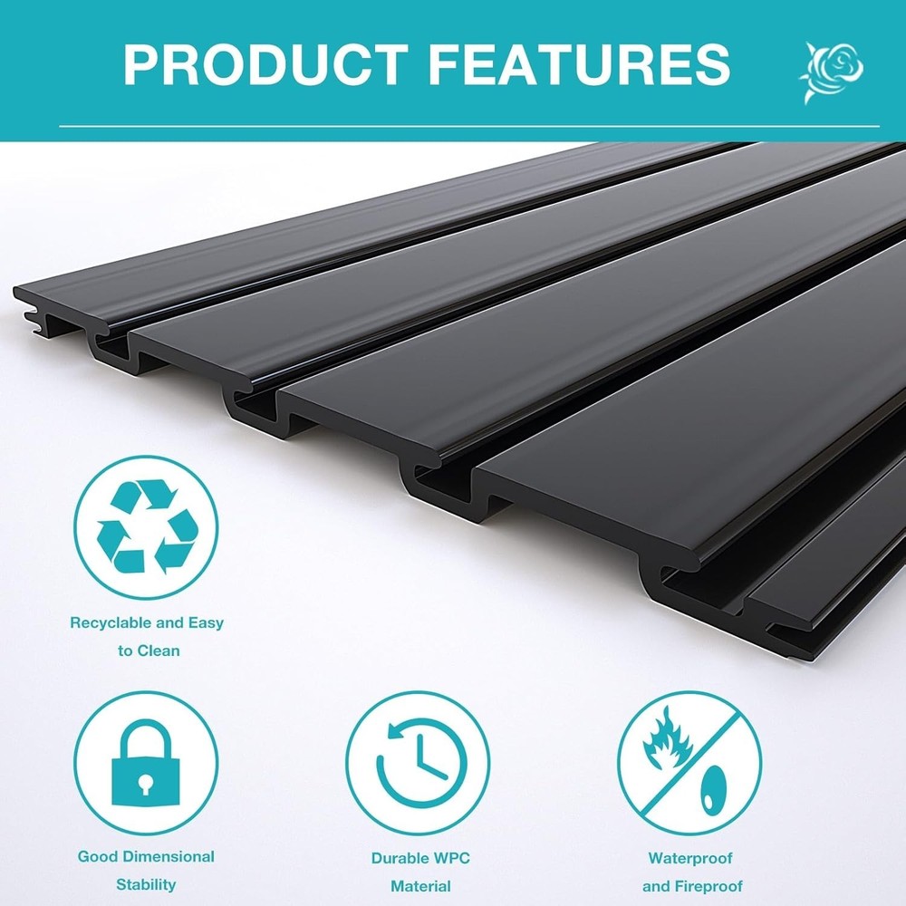 Slatwall Panel Wall Storage Systems, 2 x 4ft Slat Wall Paneling Garage Wall O...