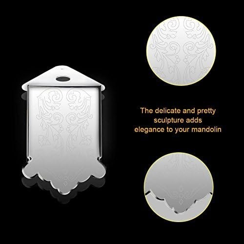 Alloy Mandolin Tailpiece with Silver Finish - 8 String Replacement Part