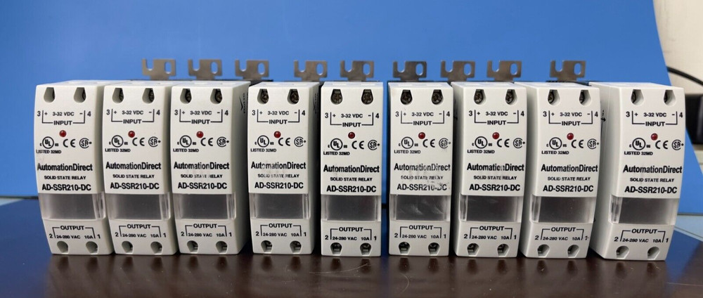Lot of 9 Automation Direct AD-SSR210-DC Solid State Relay