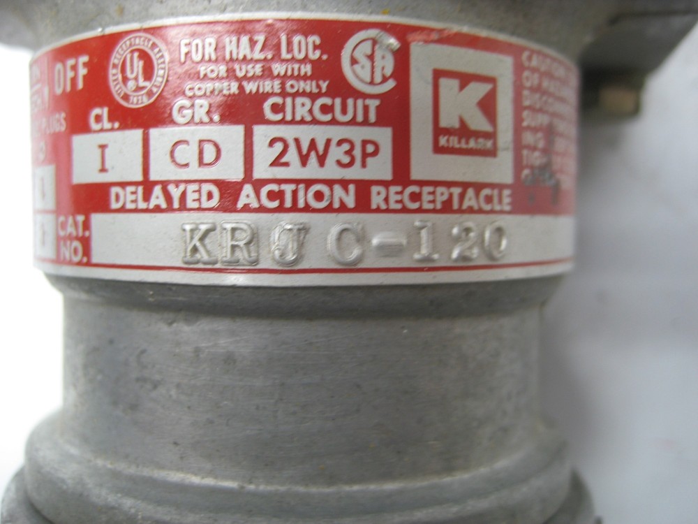 KILLARK KRJC-120 RECEPTACLE NSNP