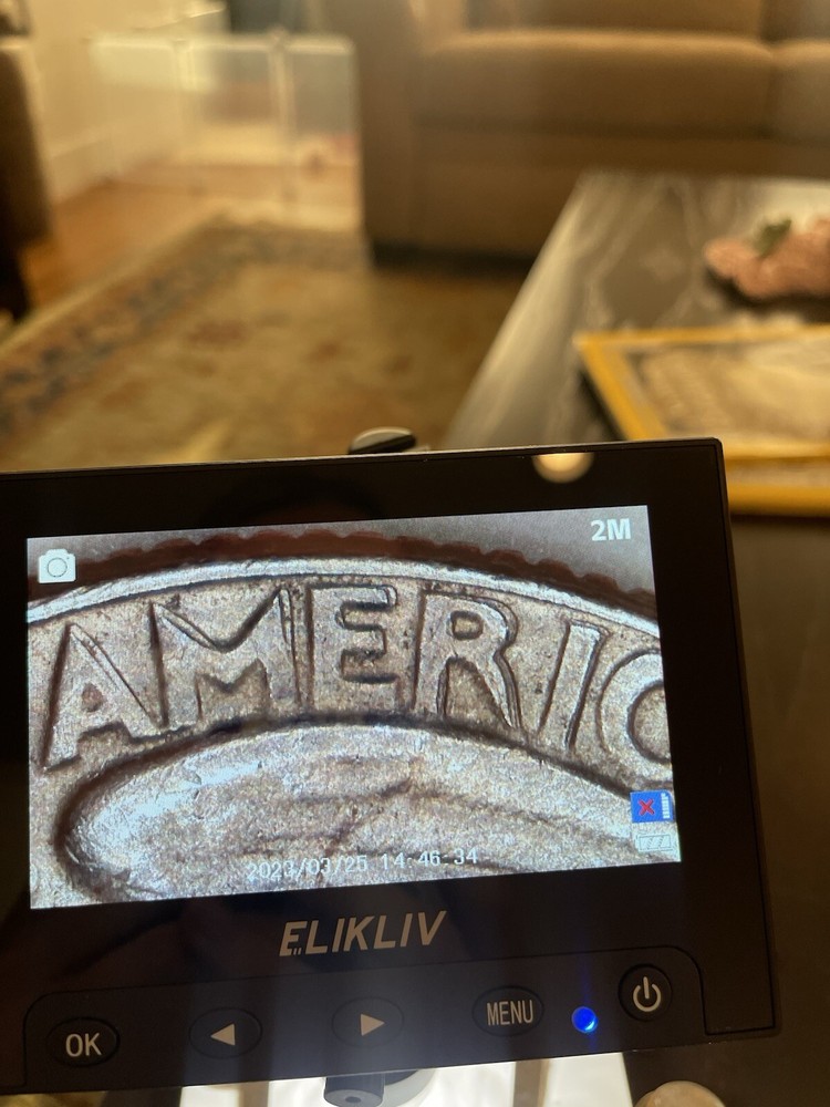 1973-D Quarter. OBVIOUS DDR DOUBLE DIE and Filled Mint ERROR