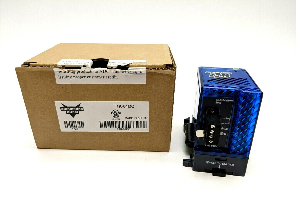 Automation Direct T1K-01DC Terminator DC Power Supply 12/24 VDC Nominal Input