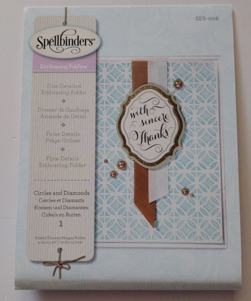Spellbinders Embossing Folders - Circles and Diamonds