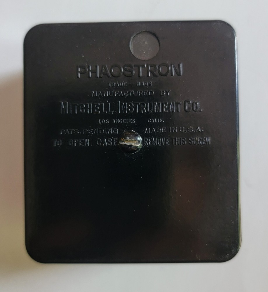 PHAOSTRON Model A ELECTRIC Exposure LIGHT METER 1930s