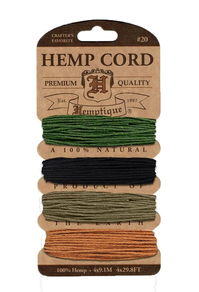 Hemptique Hemp Cord 20lb 120'-Camo