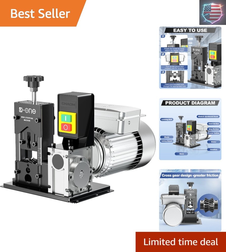 Electric Wire Stripper Machine, 0.06"-1.18" Automatic Wire Stripping Machine,...