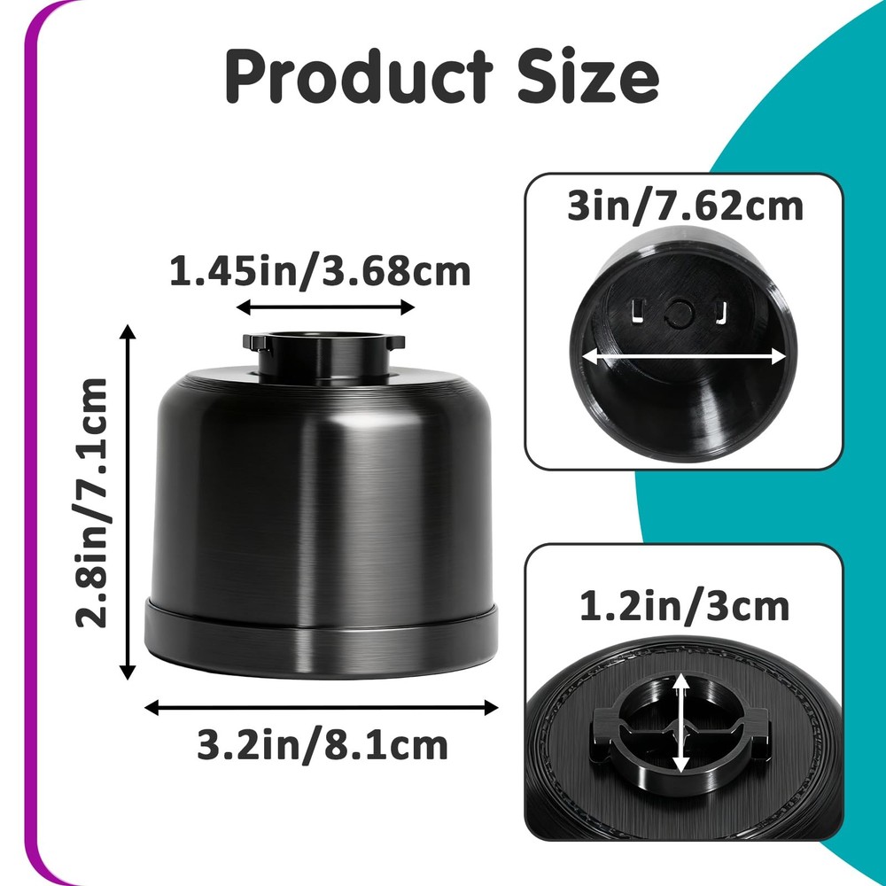 Cup Holder Replacement for Car Seats, Easy Snap Installation, Durable 2Pack