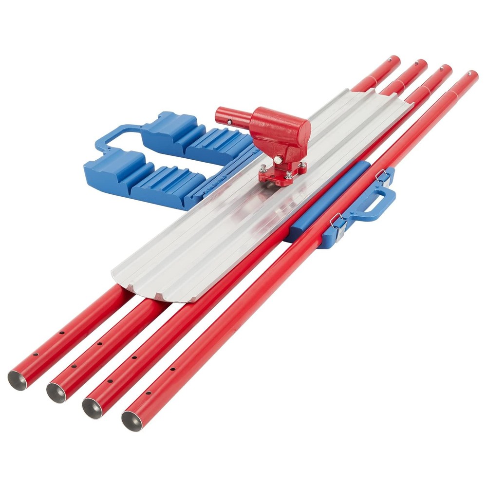 Bull Float Concrete Tools, 48"x8" Aluminum Alloy Concrete Float Tool Round End
