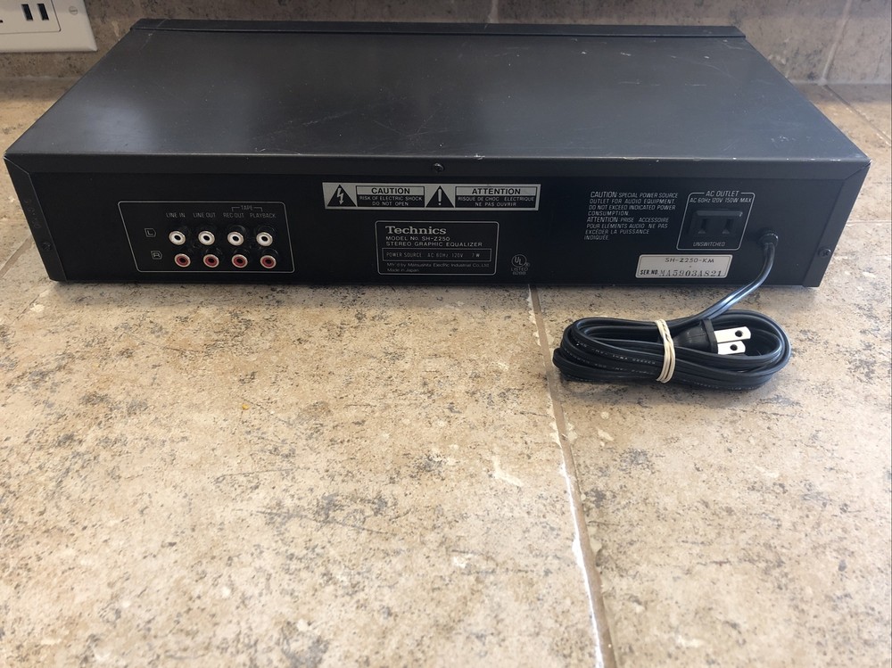 Technics SH-Z250 Stereo Graphic Equalizer WORKS GREAT