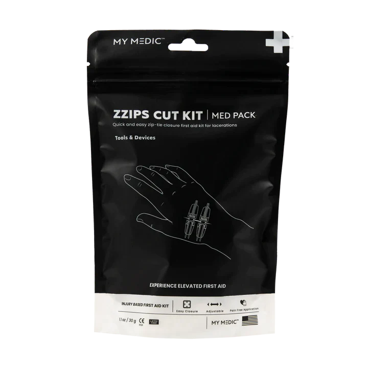 My Medic ZZips Cut Kit Wound Closure Strips Emergency Essential First Aid Kit