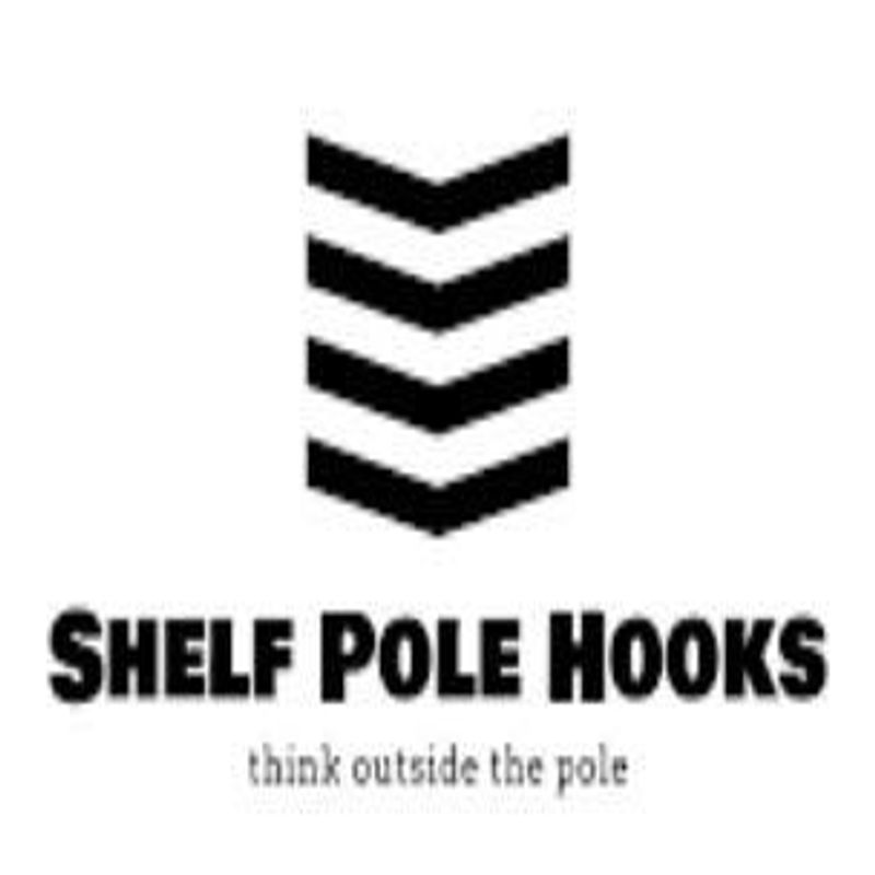 Sunway Tools Shelf Pole Hooks 5-Pack | J-Hook Chrome | 5-Pack: J-Hook,