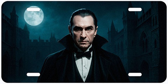 Dracula Novelty Car License Plate