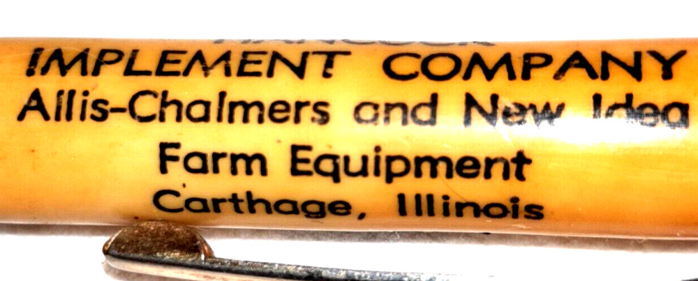 "STUDEBAKER/ALLIS-CHALMERS&NEW IDEA*Hancock Implement Company*Carthage,IL"Pencil