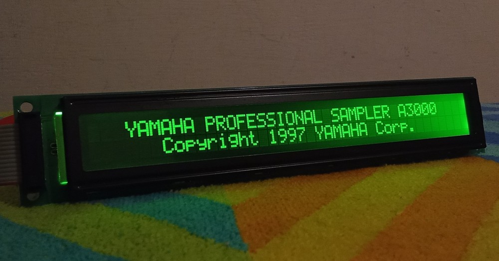 Yamaha A3000_New display replace