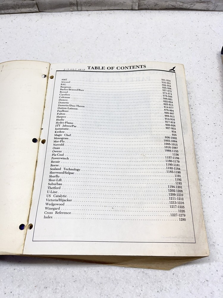 The Coast Connection Replacement Parts Catalog