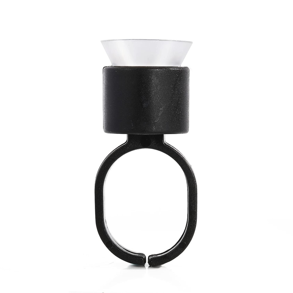 Tattoo Ink Ring Cups,100pcs Microblading Pigment Medium, Small, Black, White