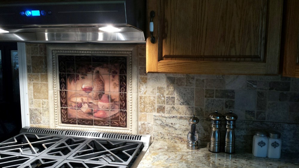 Art Mural Ceramic Wine Decor Backsplash Tile #159