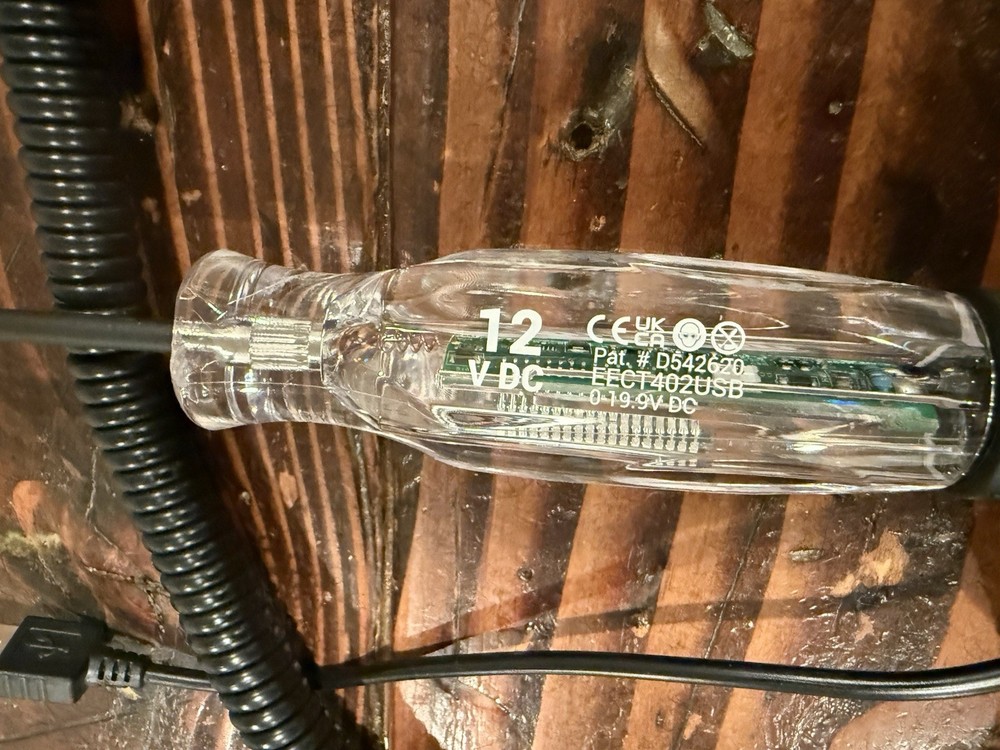 Snap On Tools Eect402usb 12v Digital Display Circuit Tester W/ USB Plug Nice!!!