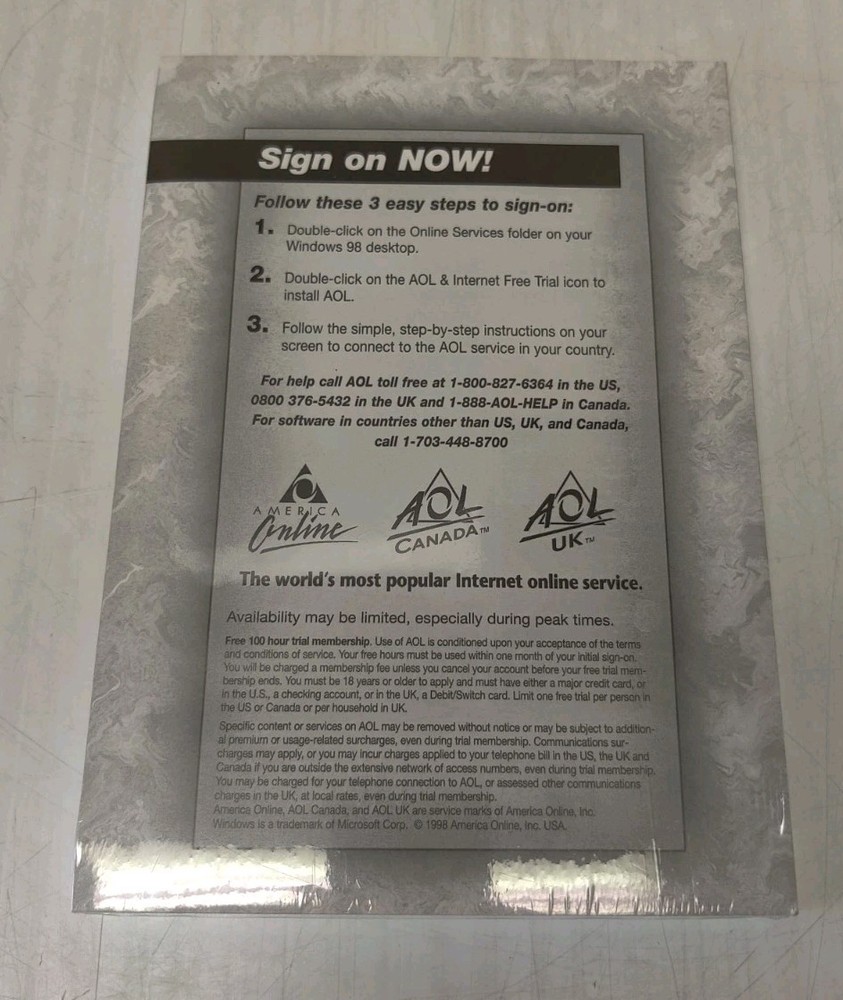 Microsoft Windows 98 HP Hewlett-Packard PC Getting Started with Key *BRAND NEW*