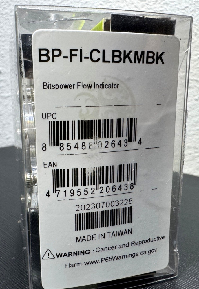 Bitspower Flow Indicator | Black | BP-FI-CLBKMBK