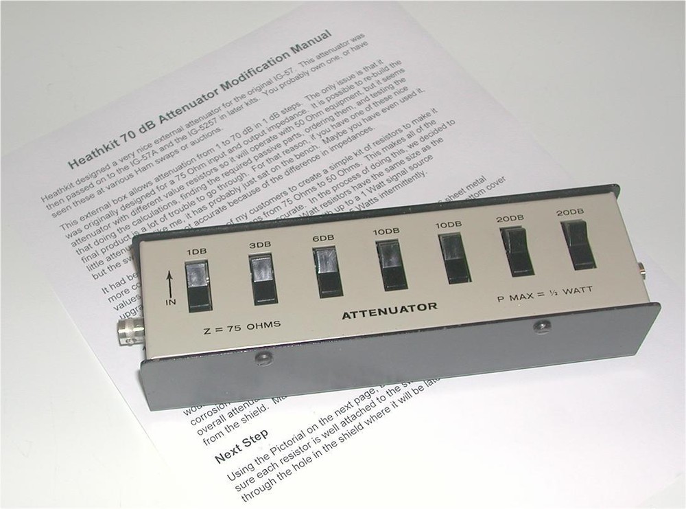 Heathkit 70 dB Attenuator Mod