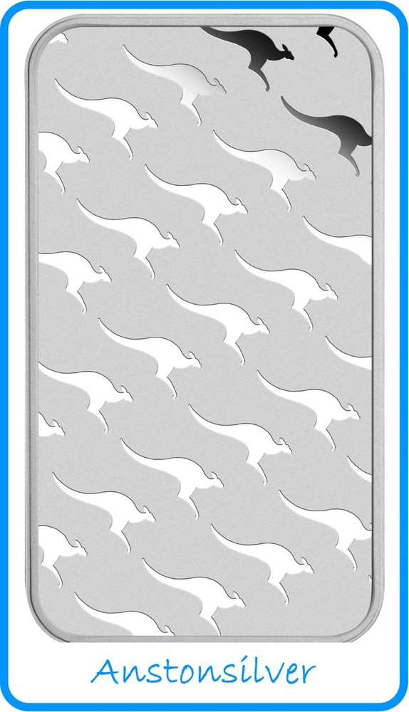 Australia Perth Mint 1 oz Silver Kangaroo Silver Bar