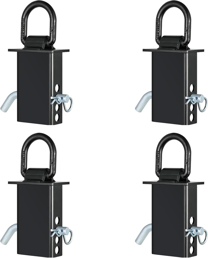 Trailer Stake Pocket D Ring Heavy Duty Adjustable Removable 4 Pack 12,000 lbs