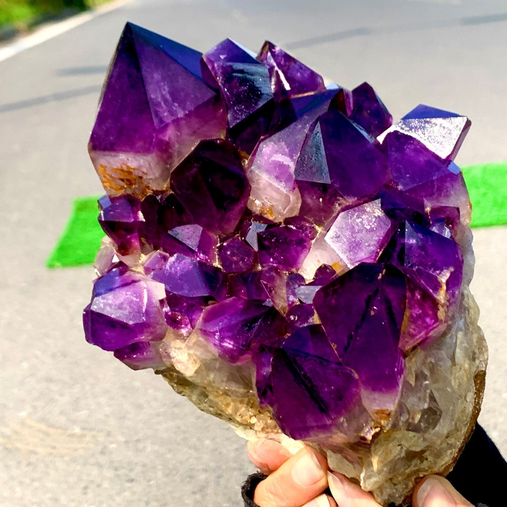 4.6LB Natural Amethyst geode quartz clustercrystal specimen Healing