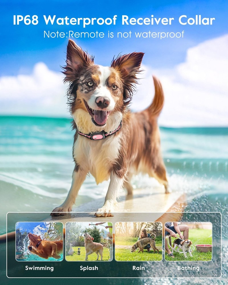 Dog Training Shock Collar 4200FT Remote Waterproof E-Collar with Vibration