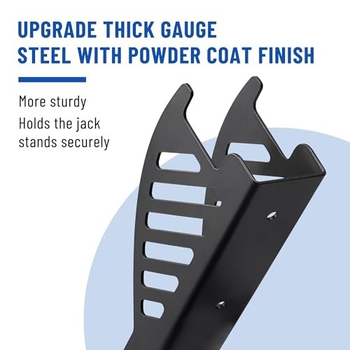 4 Pack Wall Mount Jack Stand Holder Organizer Bracket for 4-6 Ton Stands