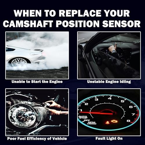 Engine Camshaft Position Sensor Compatible with Audi A4 2.0L 2005-2009 & TT