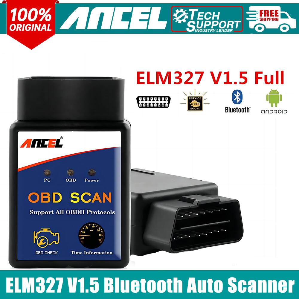 OBD2 Scanner Code Reader Bluetooth Auto Diagnostic Tool Engine Light Check V1.5