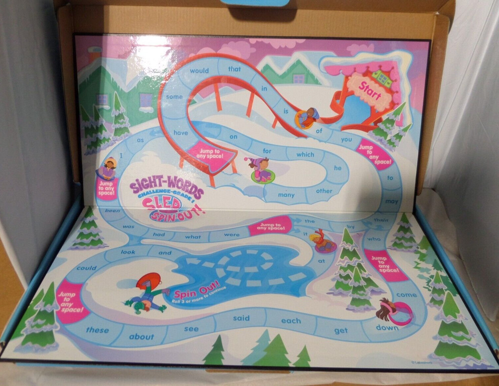 Sight Words Challenge Grade 1-Sled Spin Off Game