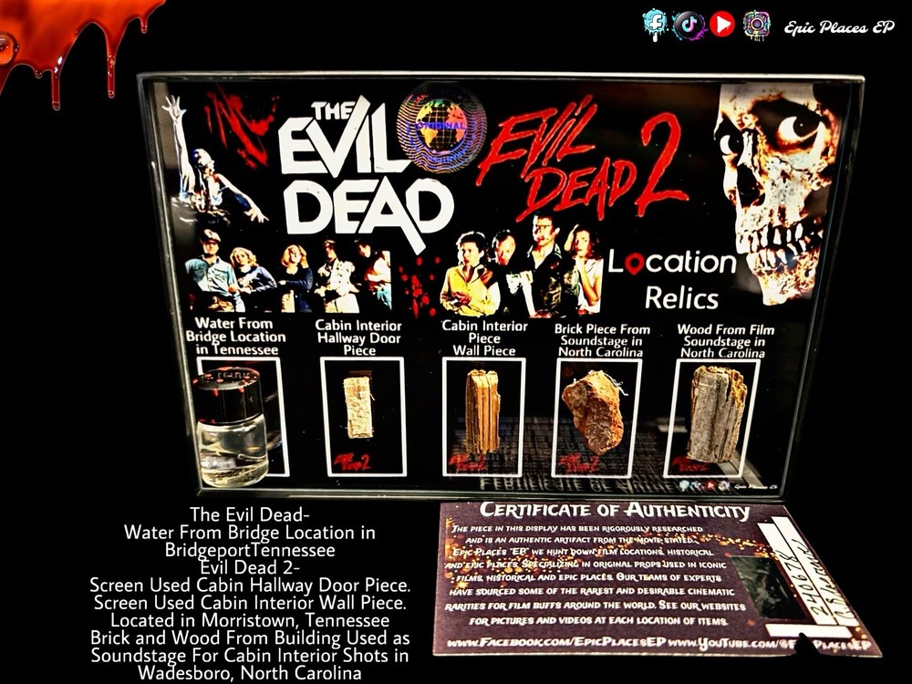 Evil Dead 1 & 2 Props Relics Memorabilia