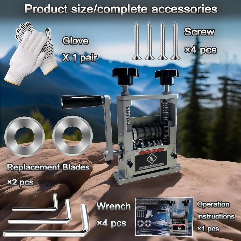 Manual Wire Stripper Machine,Drill Powered Hand Crank Wire Stripper Tool With...