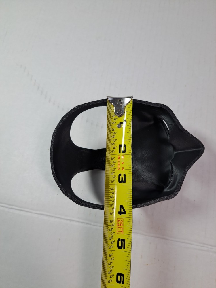 3D Printed Black Batman Cat Mask Funny