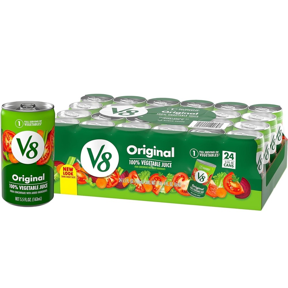 100% Vegetable Juice, 5.5 fl oz Can 24 Pack