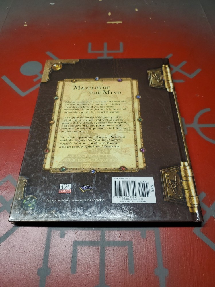 Psionics Handbook ~ Dungeons & Dragons 3rd/3.5 d20