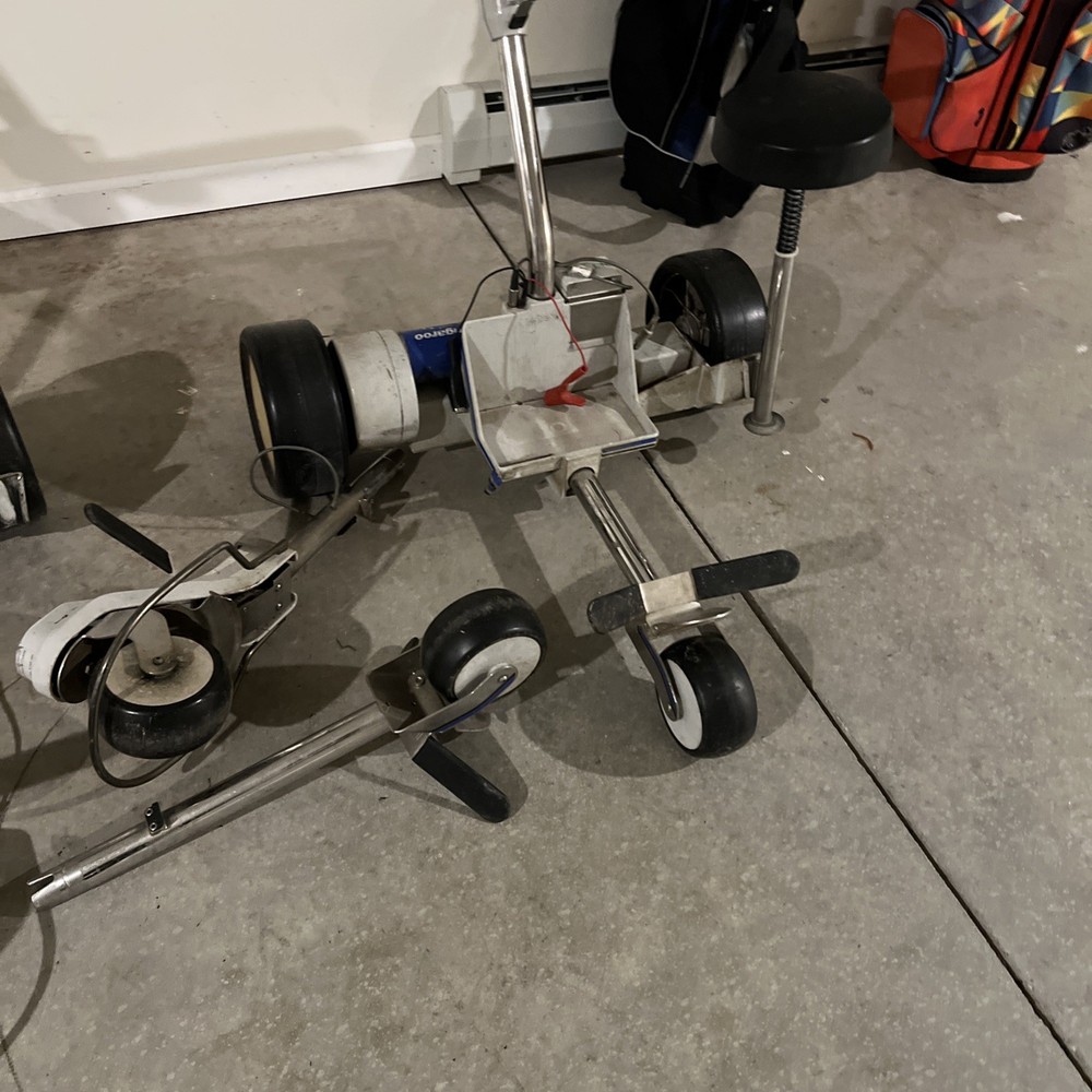 2 Kangaroo Hillcrest AB Motorized Golf Caddy / Cart W/ Remote & Other Accessory