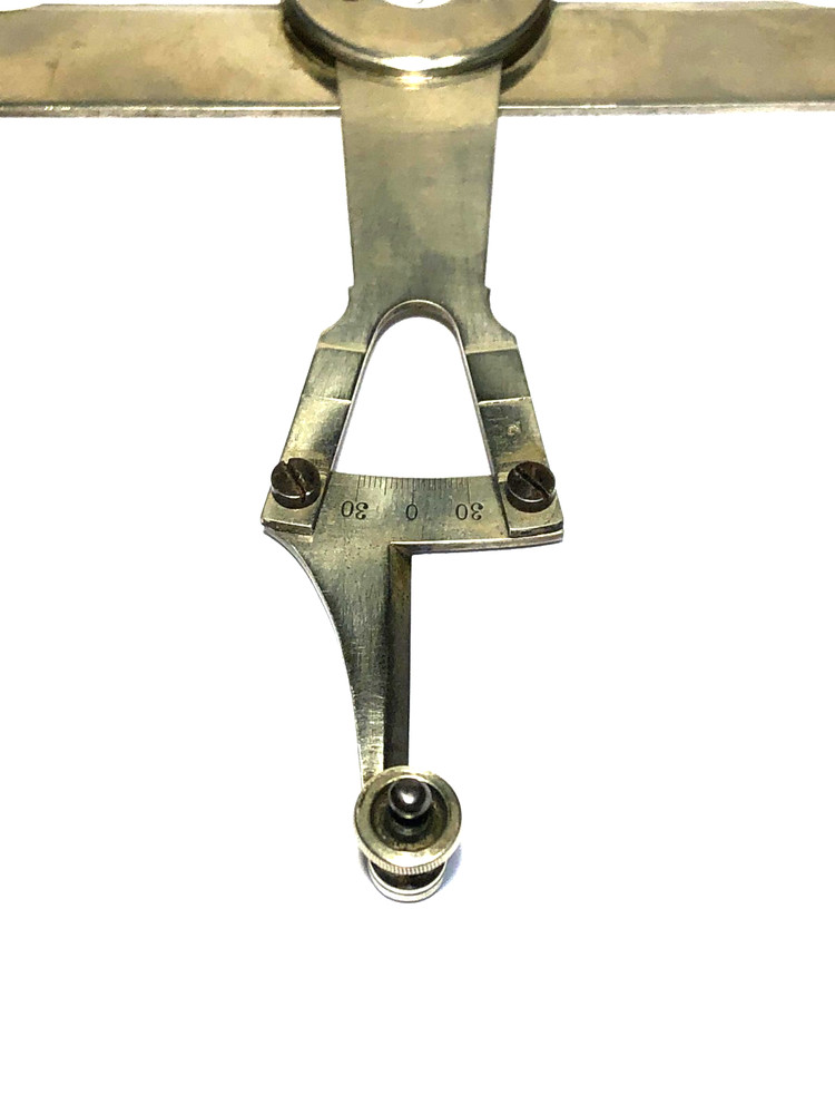 German Silver Protractor Riefler