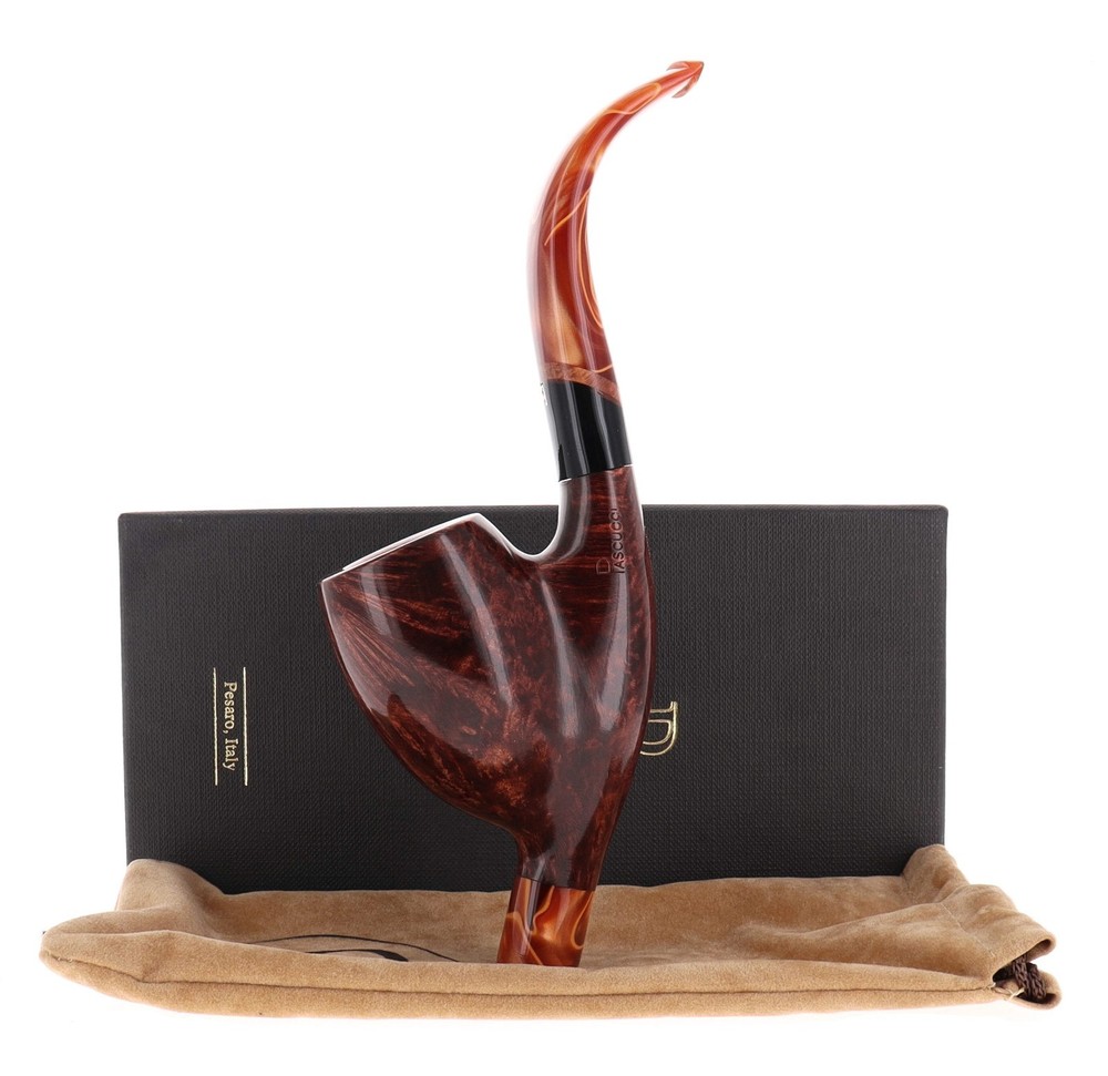 Pipe Pascucci PEZZO UNICO brown smooth shape stand up cavalier